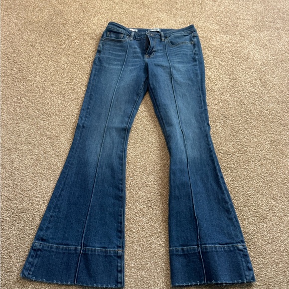 Vigoss Dark Blue Flare Jeans - Picture 5 of 8